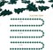 Christmas Tree Garland for Woodland Theme Decoration - Xmas Hanging Streamer Backdrop for Birthday, Baby Shower, New Year Party (Dark Green)
